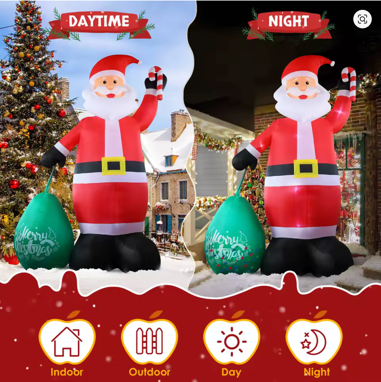 Snowy Giant Santa 14FT